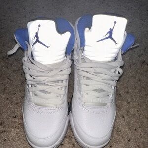 Air Jordan 5 Reto (GS) White/Royal/Black/Gray